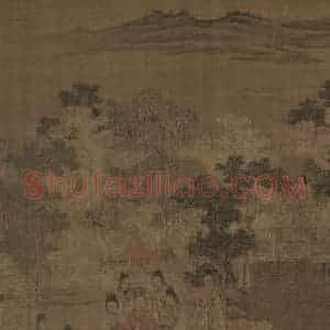 宋代《洛神赋全图》国画人物工笔作品图片赏析