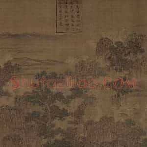 宋代《洛神赋全图》国画人物工笔作品图片赏析