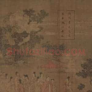 宋代《洛神赋全图》国画人物工笔作品图片赏析