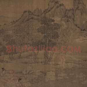 宋代《洛神赋全图》国画人物工笔作品图片赏析