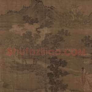 宋代《洛神赋全图》国画人物工笔作品图片赏析