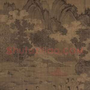宋代《洛神赋全图》国画人物工笔作品图片赏析