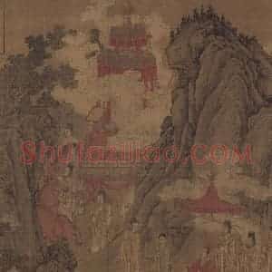 宋代《洛神赋全图》国画人物工笔作品图片赏析