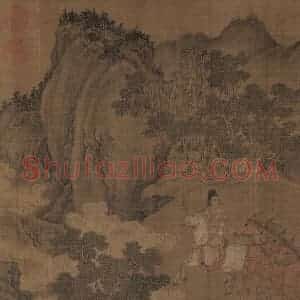 宋代《洛神赋全图》国画人物工笔作品图片赏析