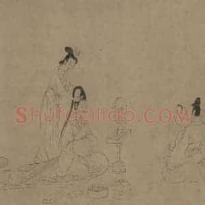宋代《女史箴图》国画人物工笔作品图片赏析