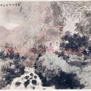 傅抱石林涛图册页