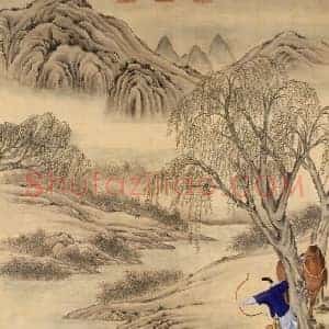 郎世宁等乾隆皇帝弋凫图轴