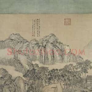 董邦达乾隆皇帝松荫消夏图轴