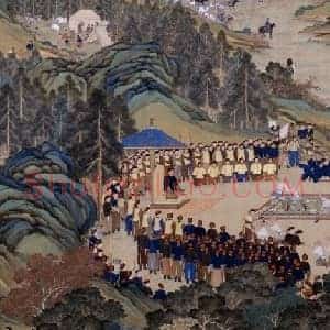 郎世宁等 塞宴四事图横幅