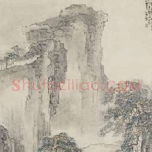 黄慎商山四皓图轴