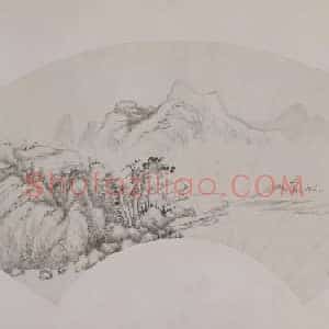 董邦达山水图扇页