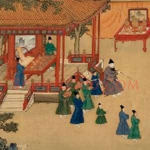 明人朱瞻基行乐图卷