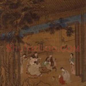 颜峄人物图轴