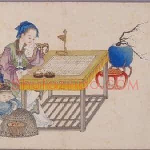喻兰仕女清娱图册