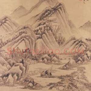 王鉴山水图轴