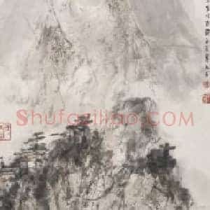 傅抱石渔归图轴