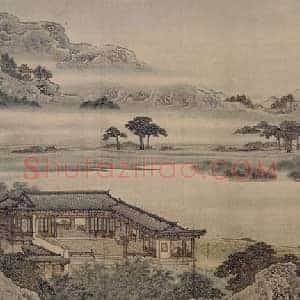 袁杓绿墅堂图卷