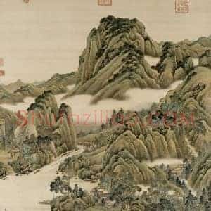 允禧渔庄山舍图轴