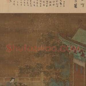 仇珠女乐图轴