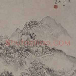 王时敏山水图轴