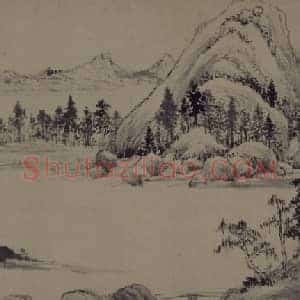 董其昌仿黄公望山水卷