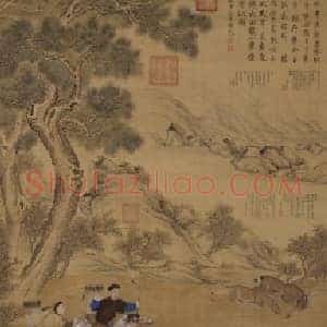 乾隆皇帝一箭双鹿图