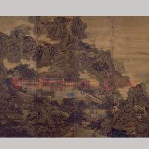 袁江阿房宫图屏