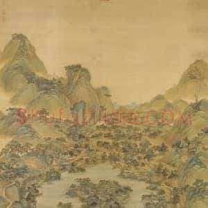 冷枚避暑山庄图轴
