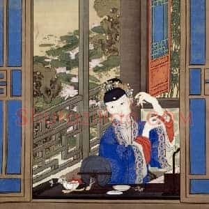 乾隆帝妃古装像轴