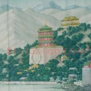 颐和园风景图轴