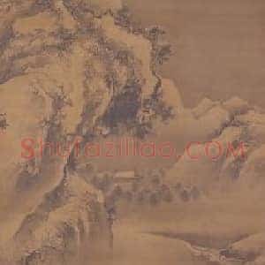 吴伟灞桥风雪图轴