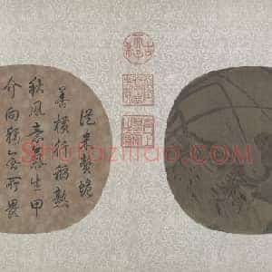 晚荷郭索图页