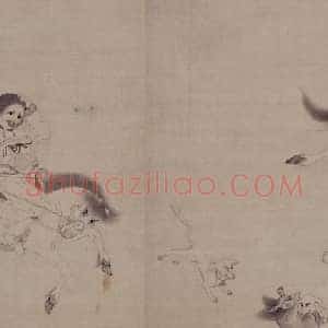 马征白描人物图卷