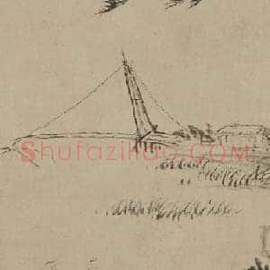 王原祁仿山樵山水轴
