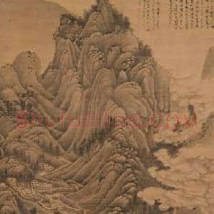 刘珏夏云欲雨图轴