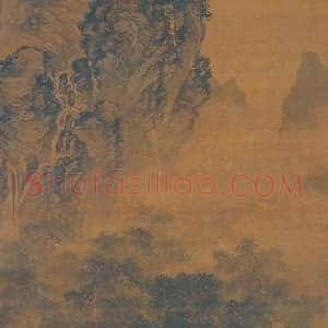 谢时臣树杪百泉图轴