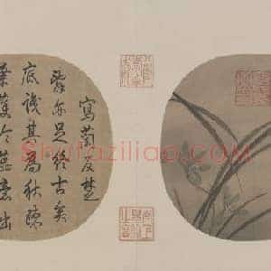 秋兰绽蕊图页