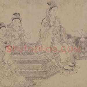 李公麟维摩演教图卷（传）