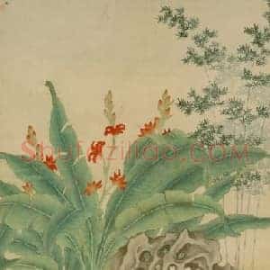 丁云鹏玉川煮茶图轴