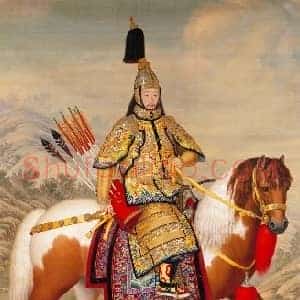 郎世宁乾隆皇帝大阅图轴