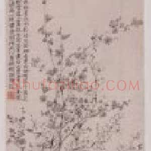 罗聘双色梅花图轴