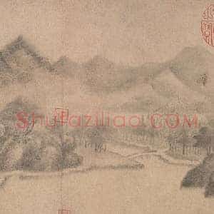 米友仁云山墨戏图卷