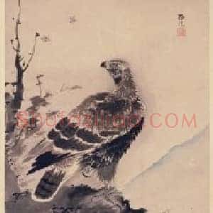 吕纪鹰鹊图轴