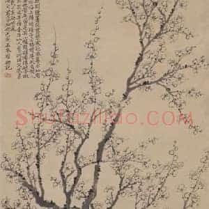 罗聘墨梅图轴