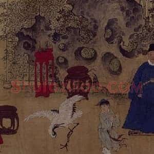 吕纪、吕文英合绘竹园寿集图卷
