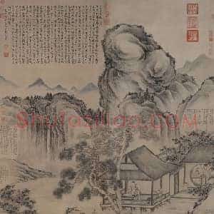 董邦达三希堂记意图轴